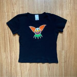 evil clown baby tee